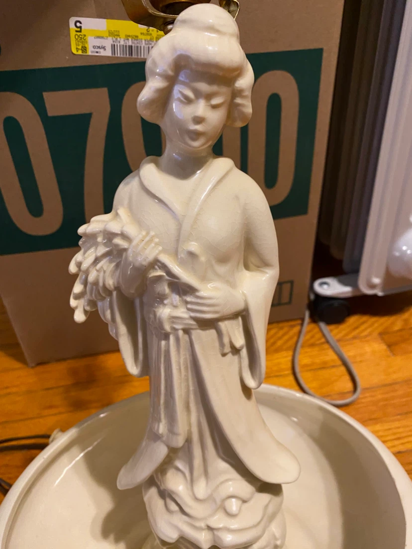 Vintage Ceramic Figural Table Lamp - photo 3