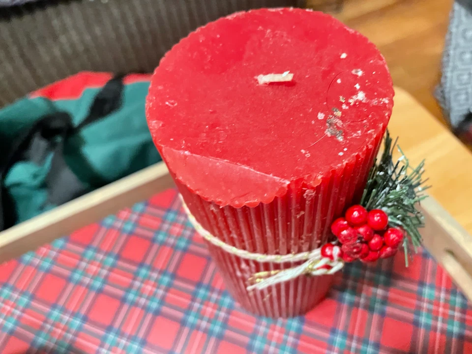 Christmas Candle Set and tray - photo 5