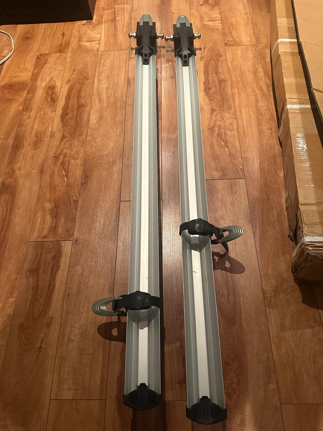 Thule roof mounted fork bike rack