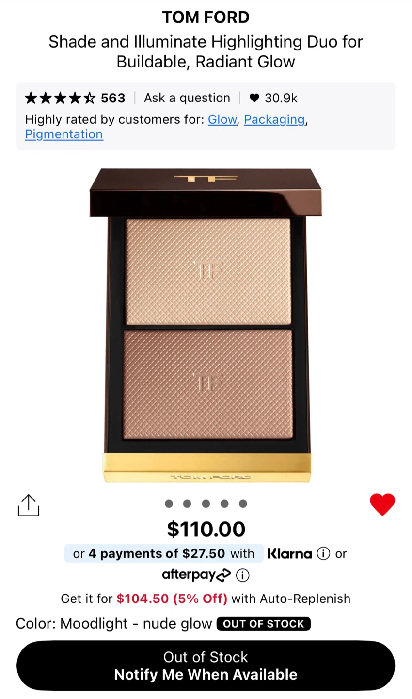 🆕 Tom Ford Highlighting Duo - Moonlight - photo 5