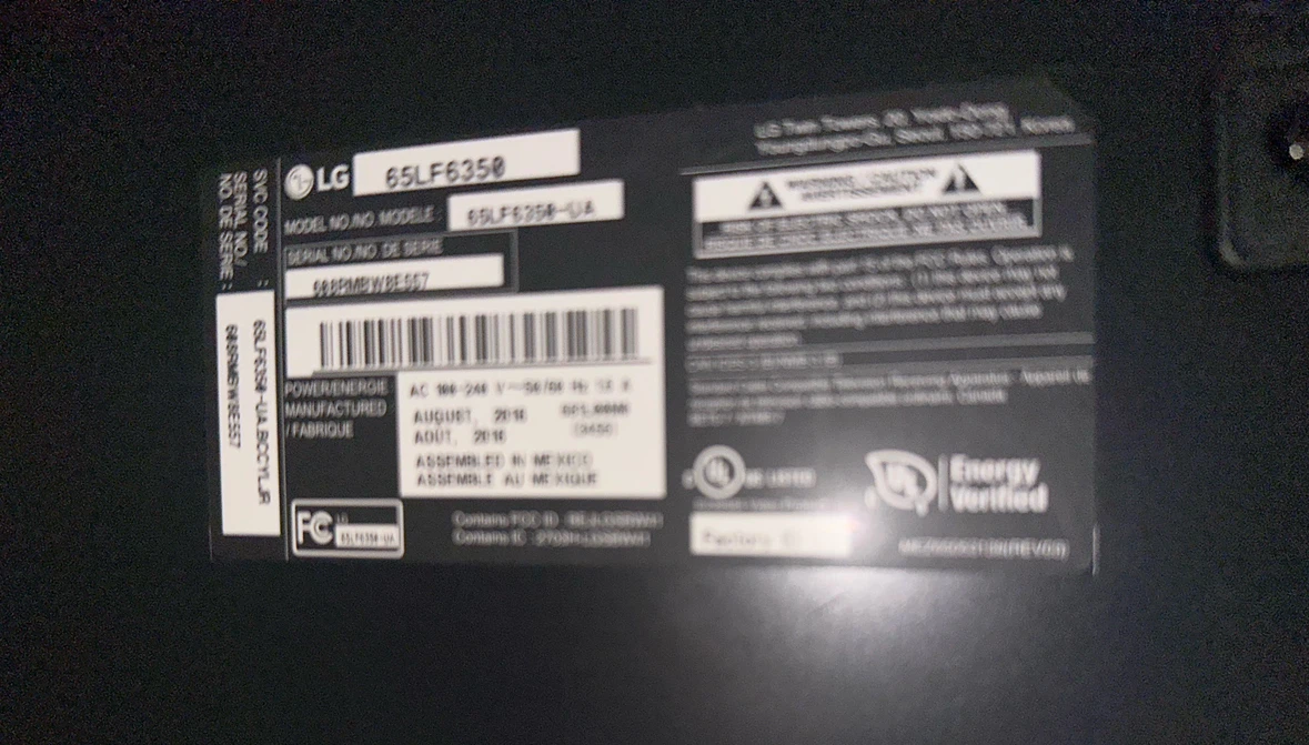 LG 65-inch Smart HD LED TV. Model-65LF6350 - photo 2