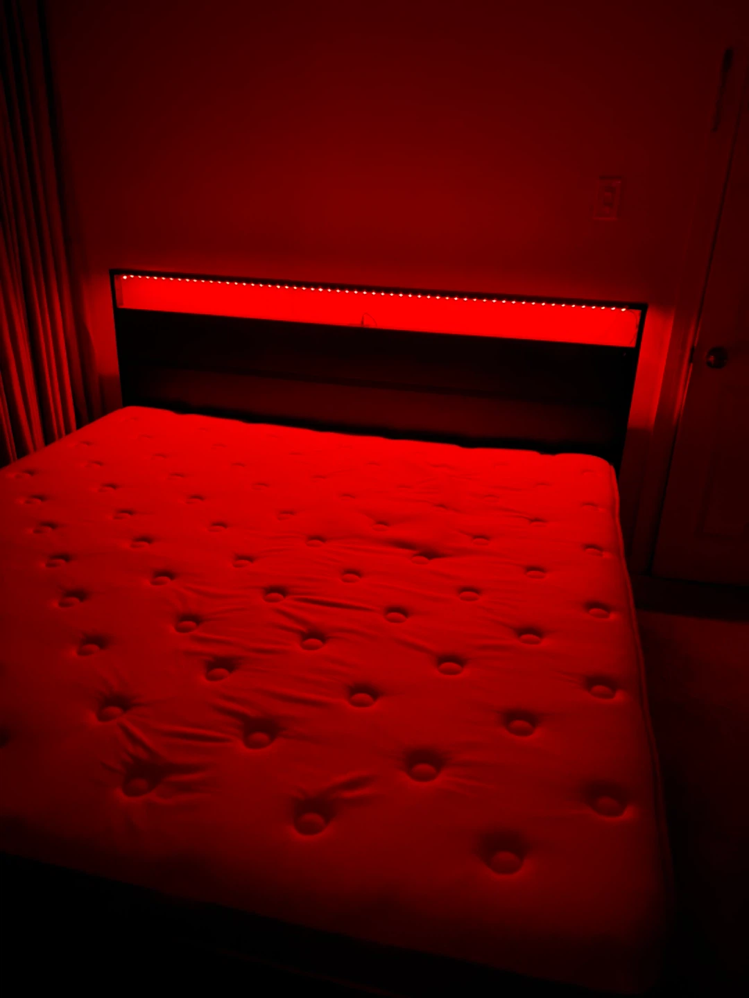 Queen Size Bed Frame with Headboard and LED Lights - photo 5
