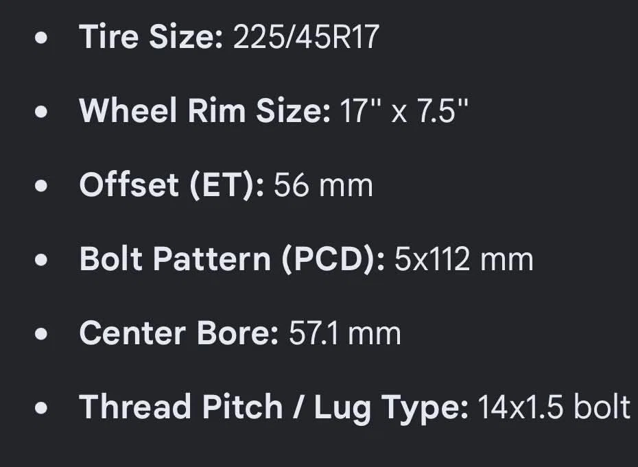 Audi Winter Tire Set with Rims - photo 2