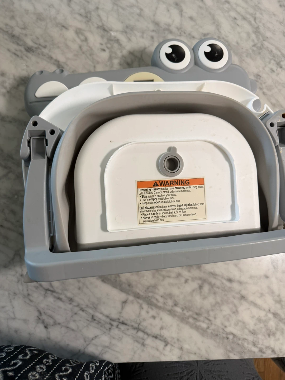 Collapsible Baby Bathtub with Dinosaur Pad - photo 2