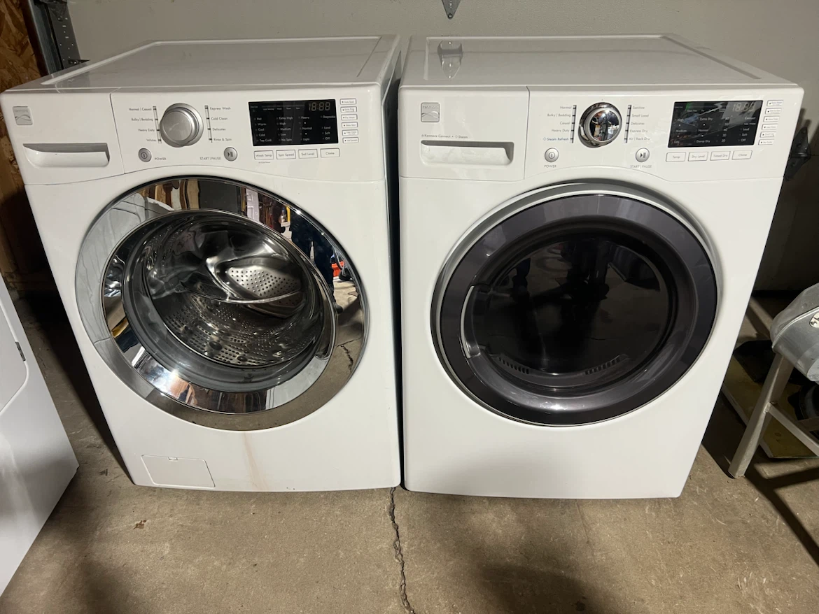 Kenmore Front Load Washer and Dryer Set - photo 2