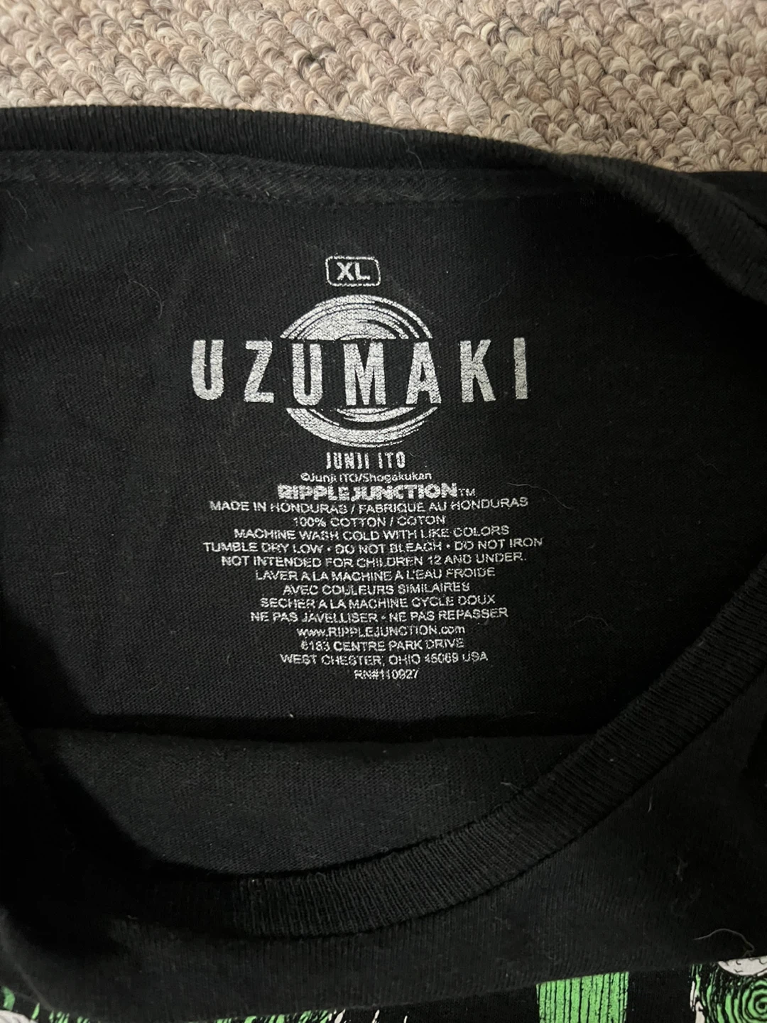 Uzumaki Junji Ito T-Shirt - photo 3