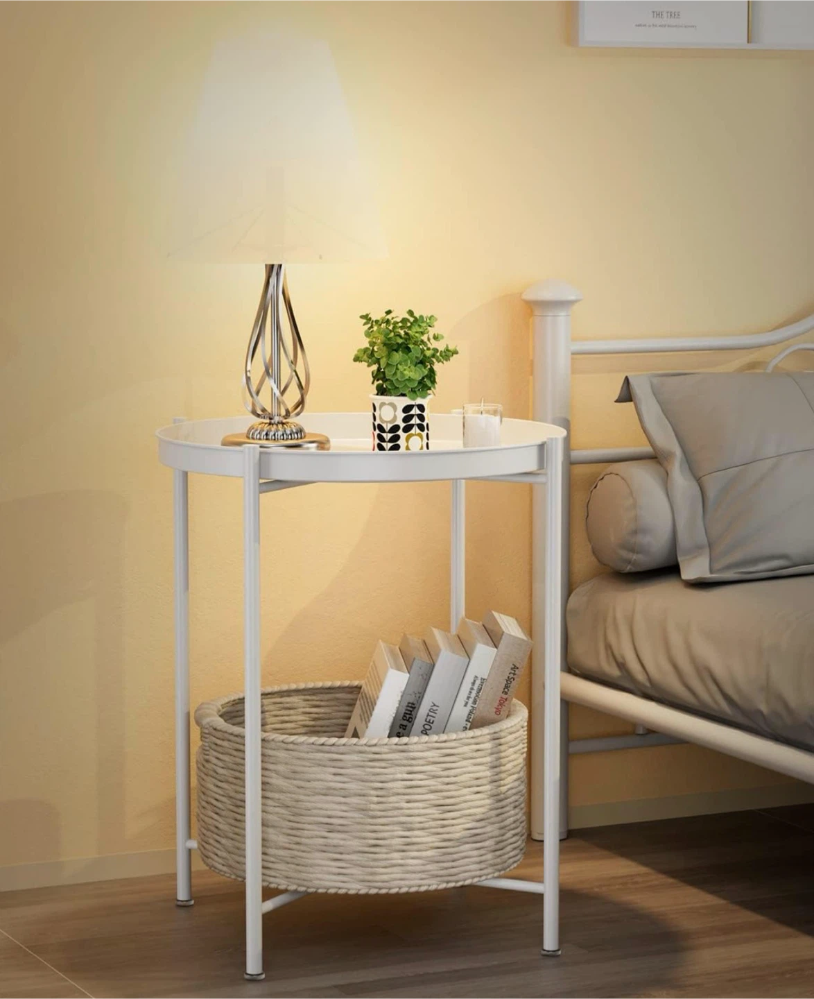 BRAND NEW!! End Table,Folding Metal Side Table - photo 2
