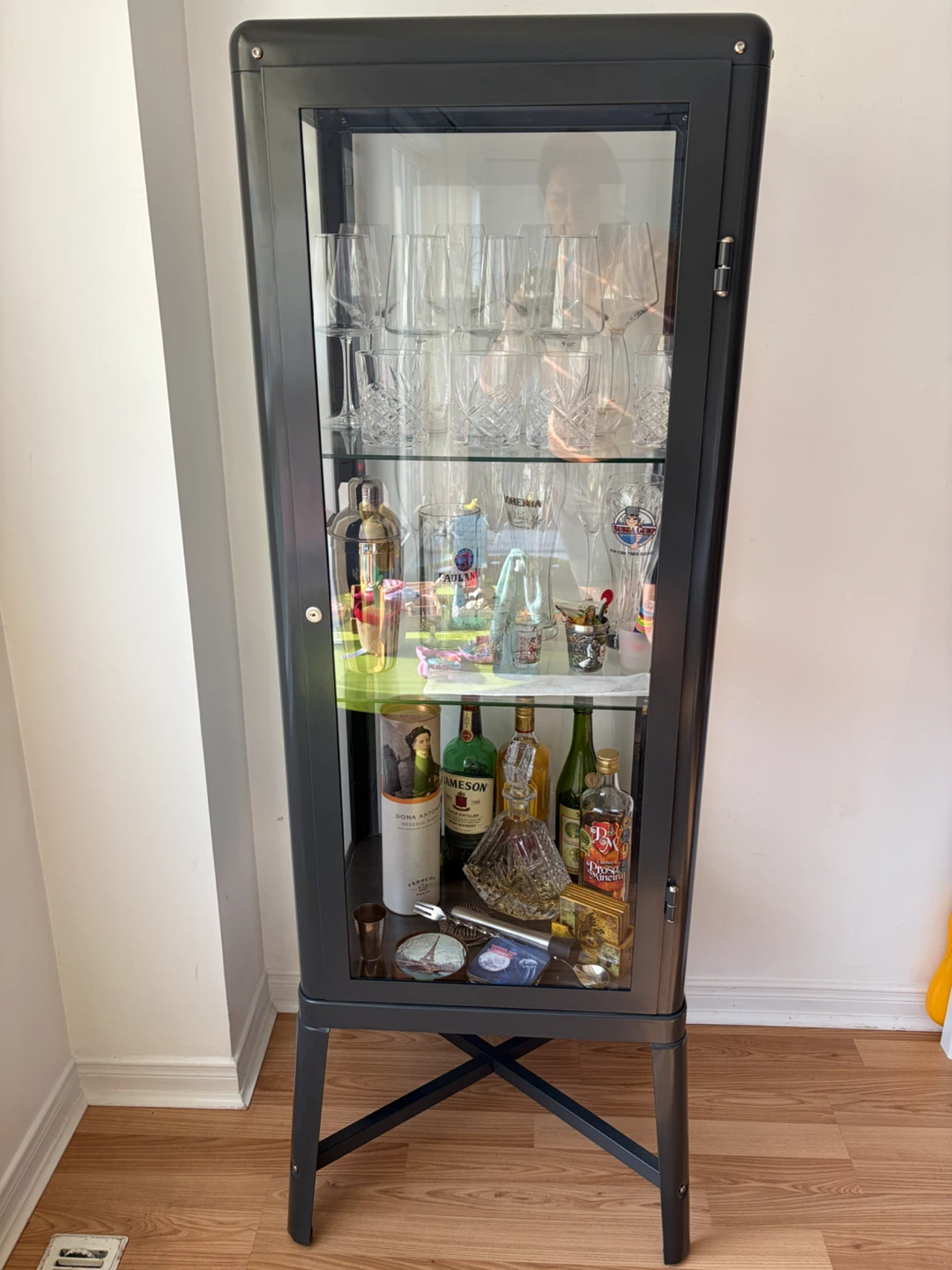 IKEA Glass Door metal Cabinet