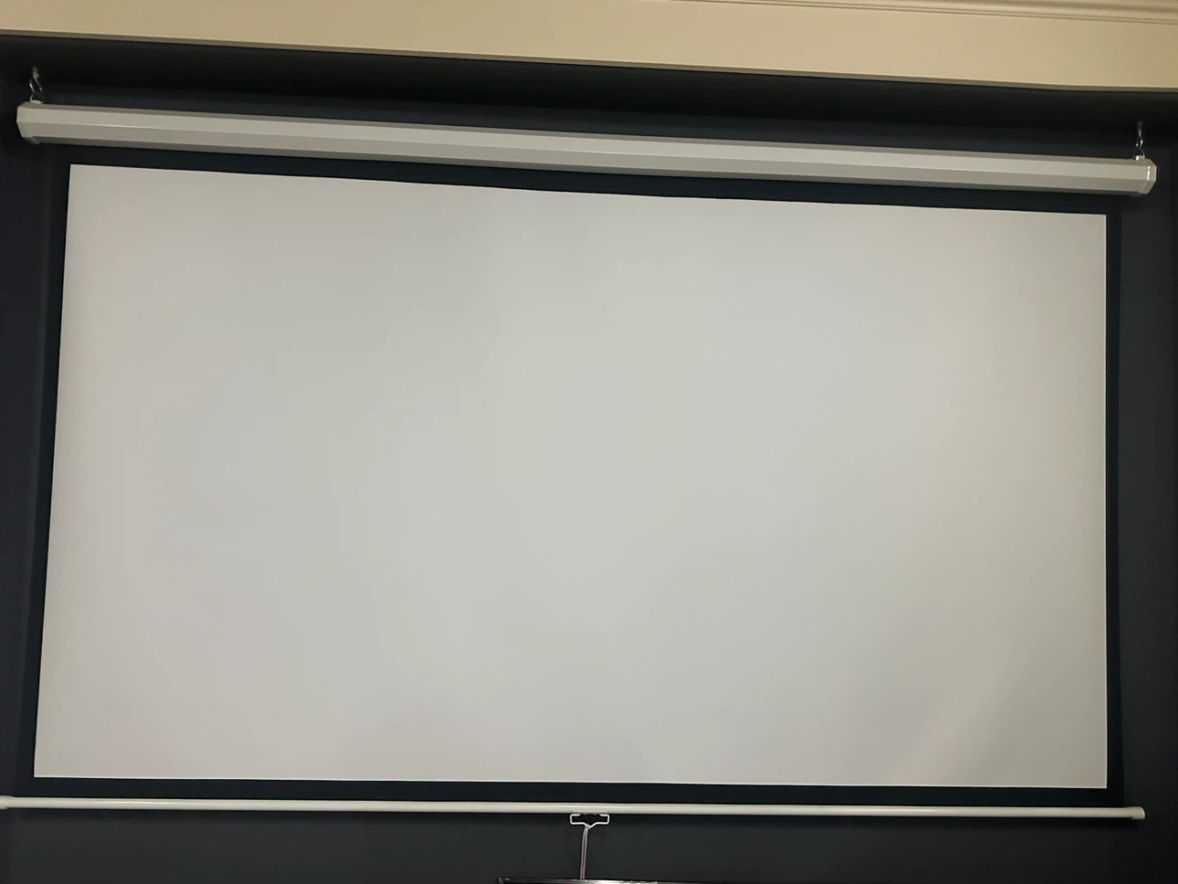 Home Cinema Projector Setup with Screen and Polk Speaker - photo 5