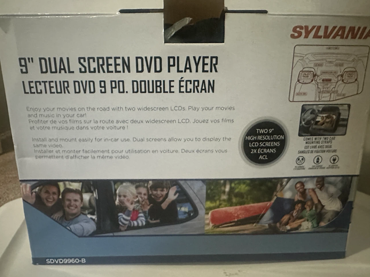 Sylvania 9-inch Dual Screen DVD Player SDVD9960-B - photo 2