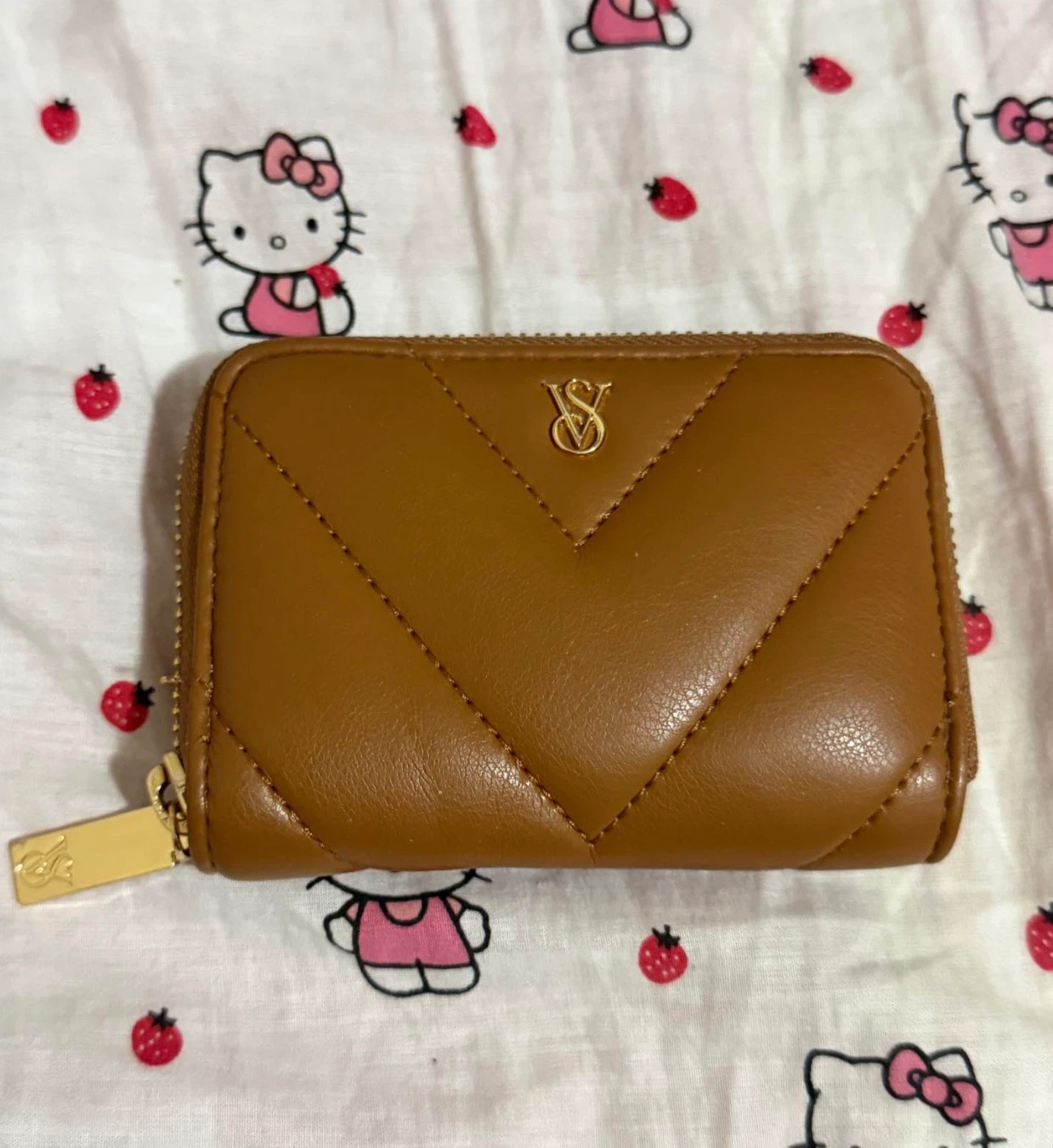 Victoria’s Secret Brown Small Wallet with Zip