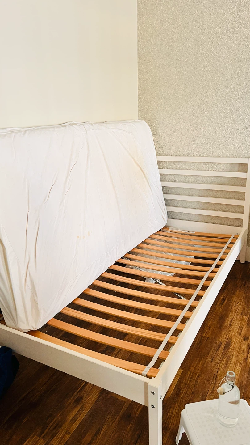Ikea twin bedframe and desk for sale - photo 2