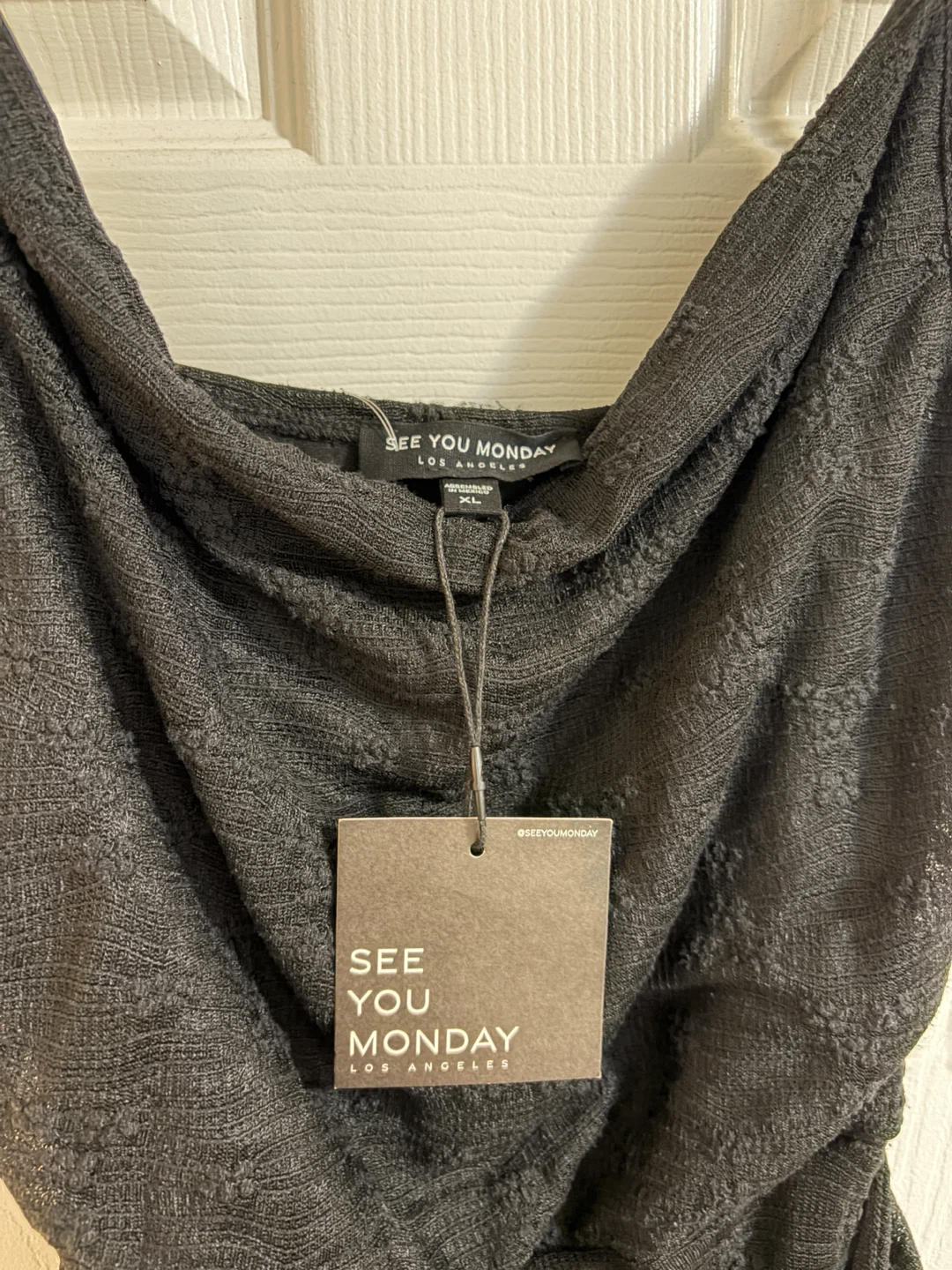Brand New See You Monday Black Maxi Dress - Size XL - photo 3