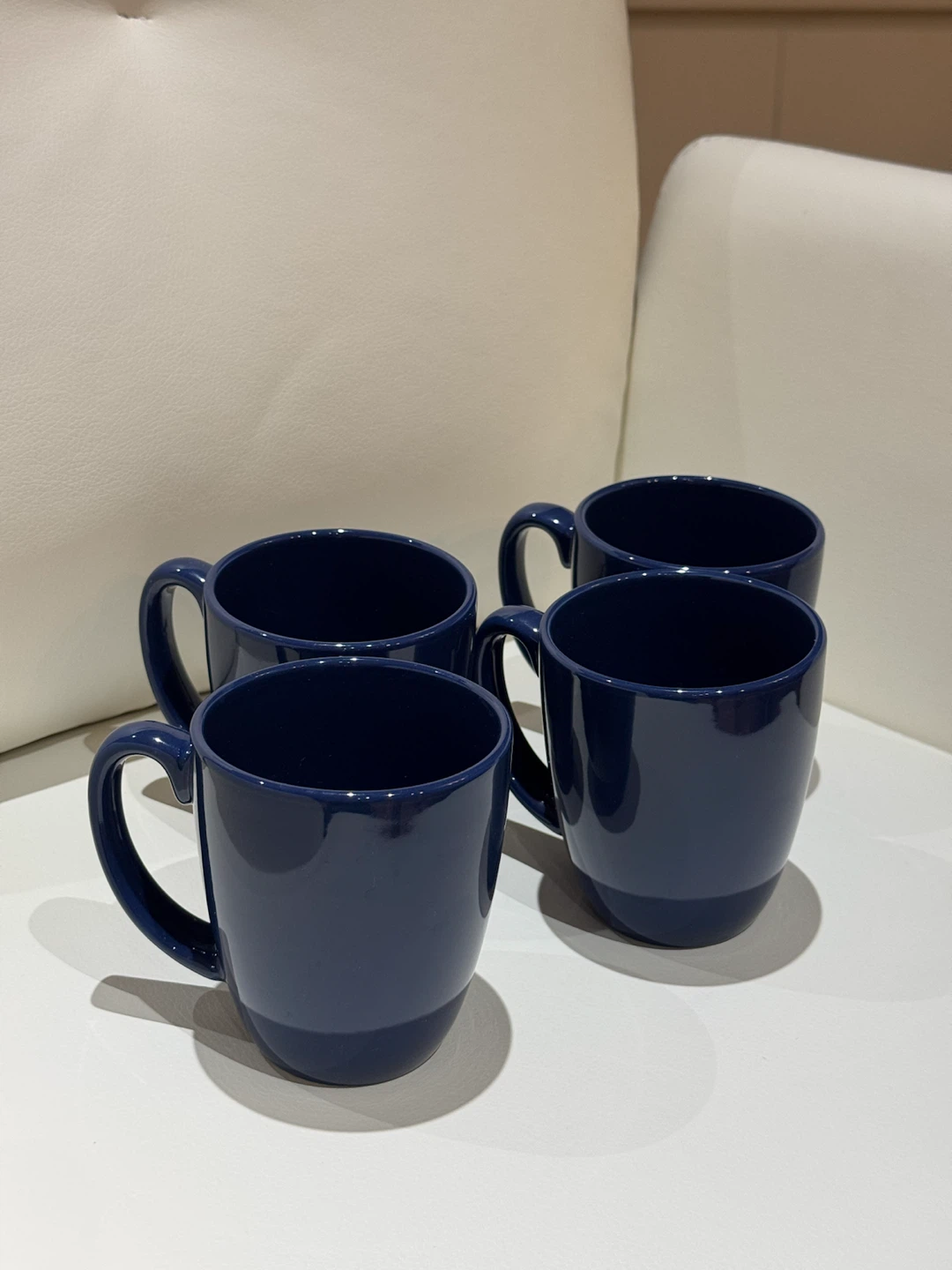 Corelle Set of 4 Navy Blue Mugs - photo 2