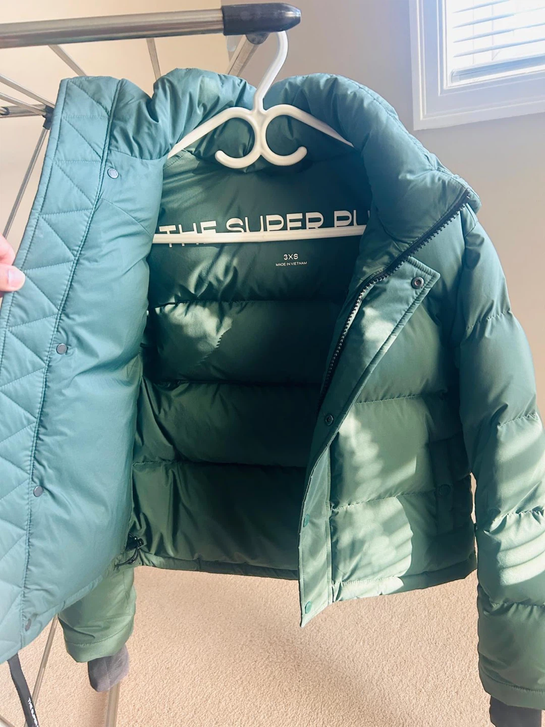 The Super Puff Down Jacket Green Size 3XS - photo 2