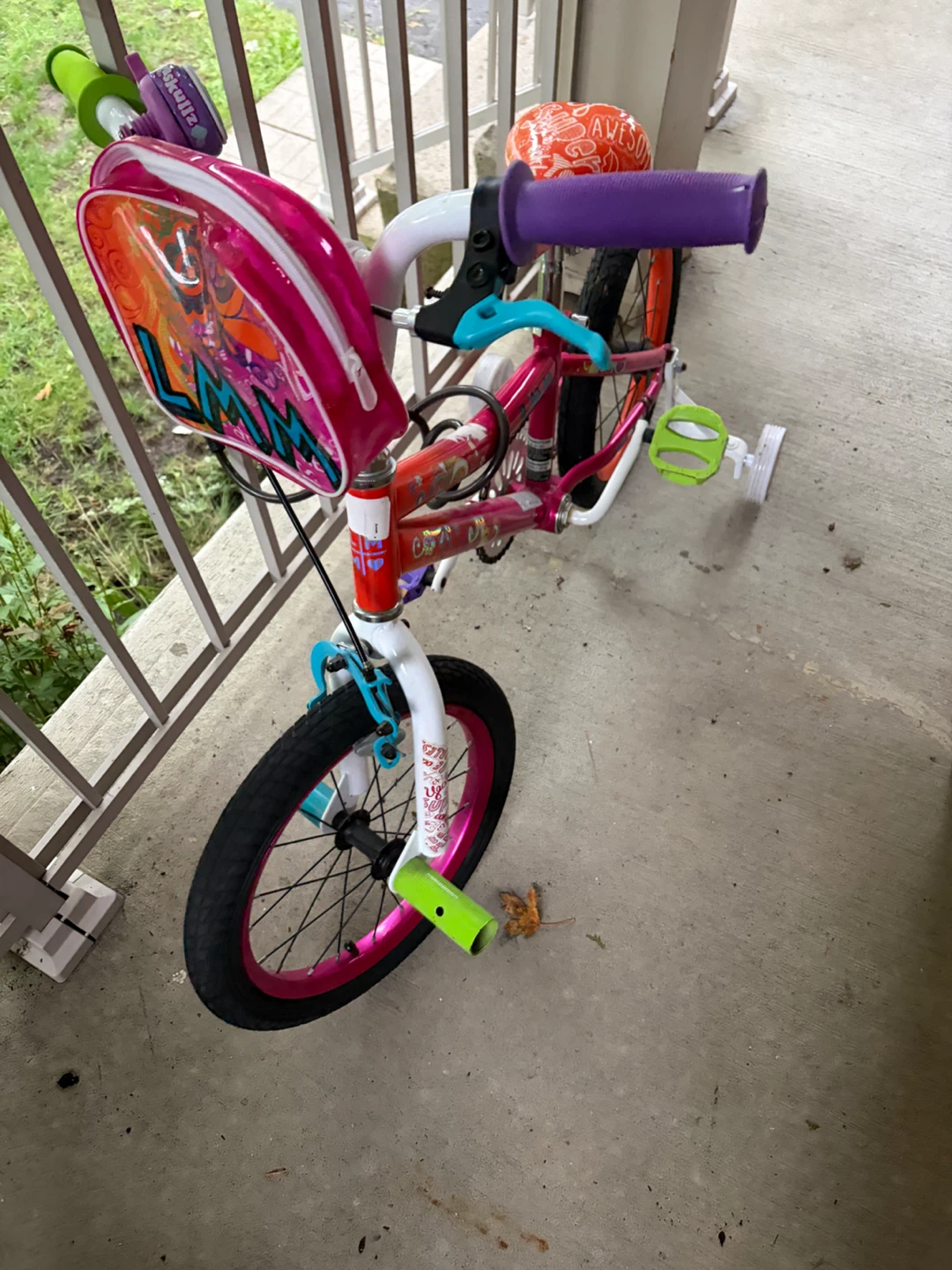 Little miss matched 16 inches Bicycle with training Wheels