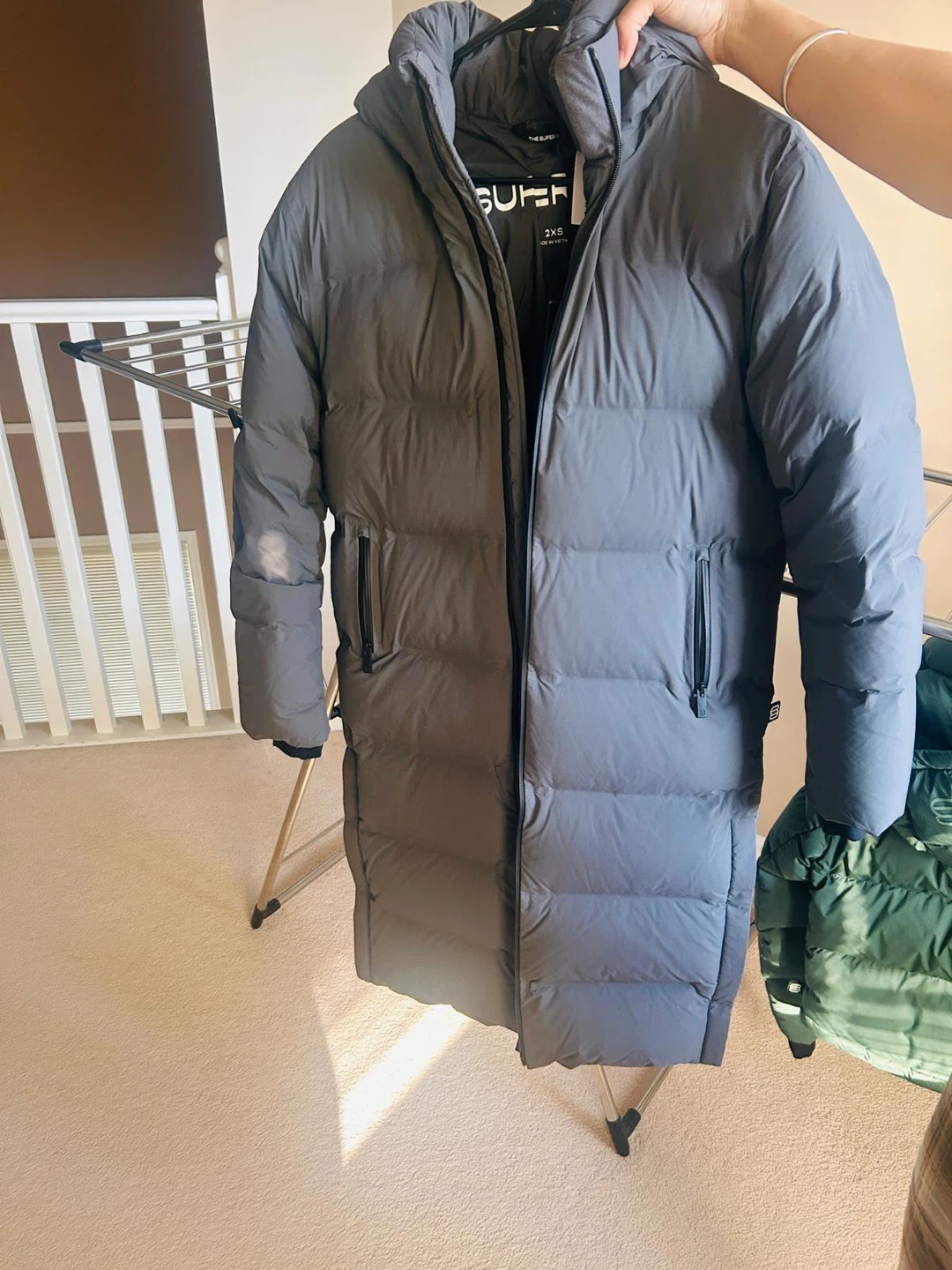 The Superdry Puffer Coat - Grey