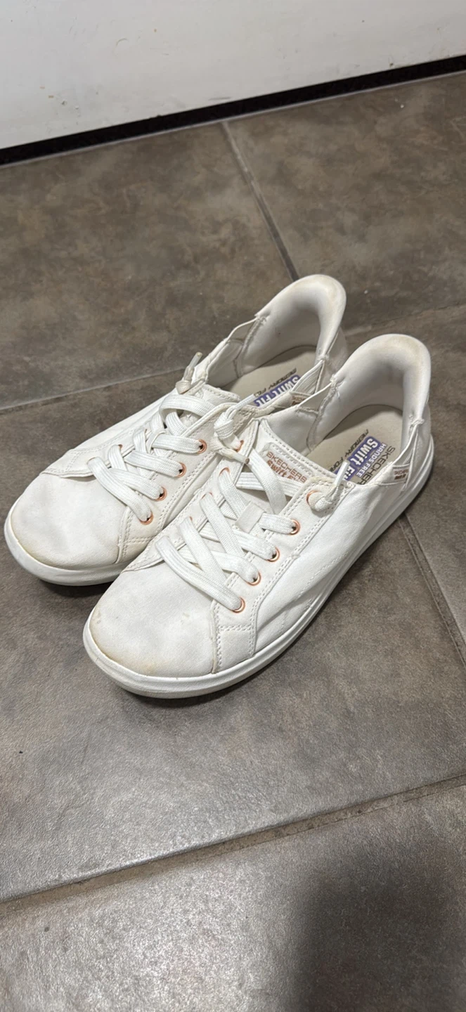 White Skechers Swift Fit Women's Sneakers Size 8 - photo 2