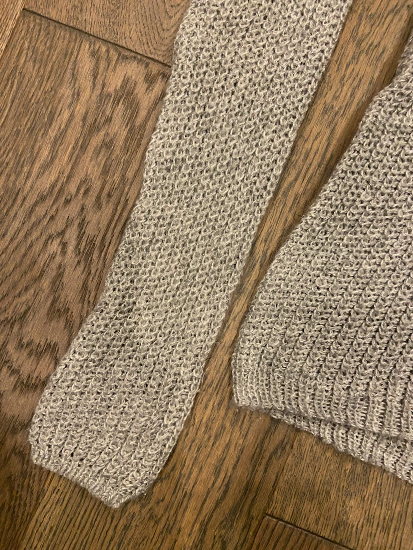 Vintage Hollister Silver Grey Glitter Open Knit Sweater Size S - photo 2