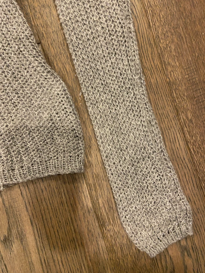 Vintage Hollister Silver Grey Glitter Open Knit Sweater Size S - photo 3