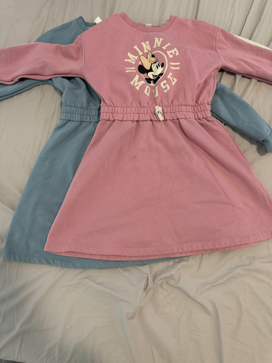Girls' Disney Minnie Mouse & Frozen Sweatshirt Dresses (2-Pack)