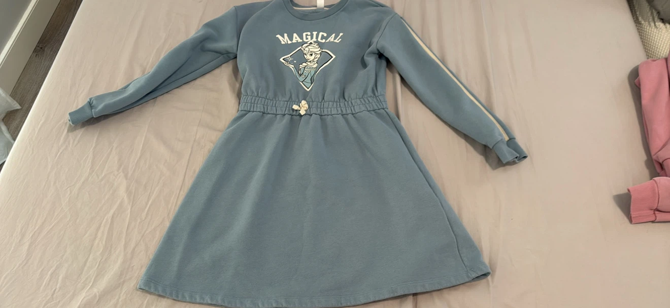 Girls' Disney Minnie Mouse & Frozen Sweatshirt Dresses (2-Pack) - photo 3
