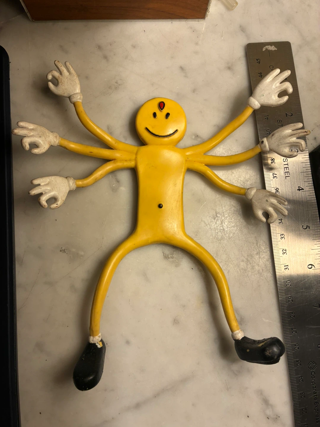 Vintage 1999 Accoutrements ASURA Bendy Figure BIG Six-Armed Toy