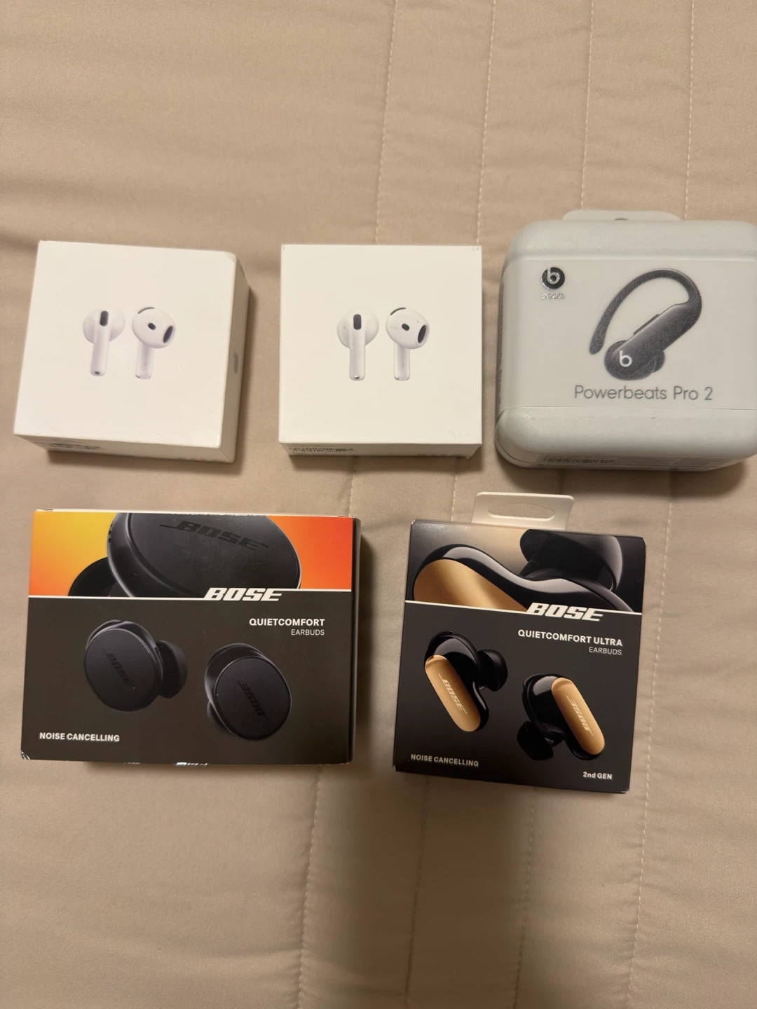 Bose QuietComfort Ultra Earbuds and AirPods Pro