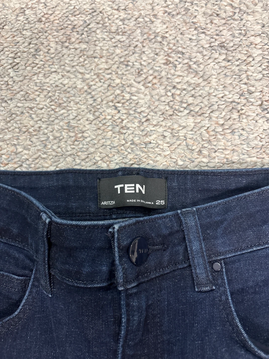 Aritzia TEN Dark Wash Denim Jeans - photo 2