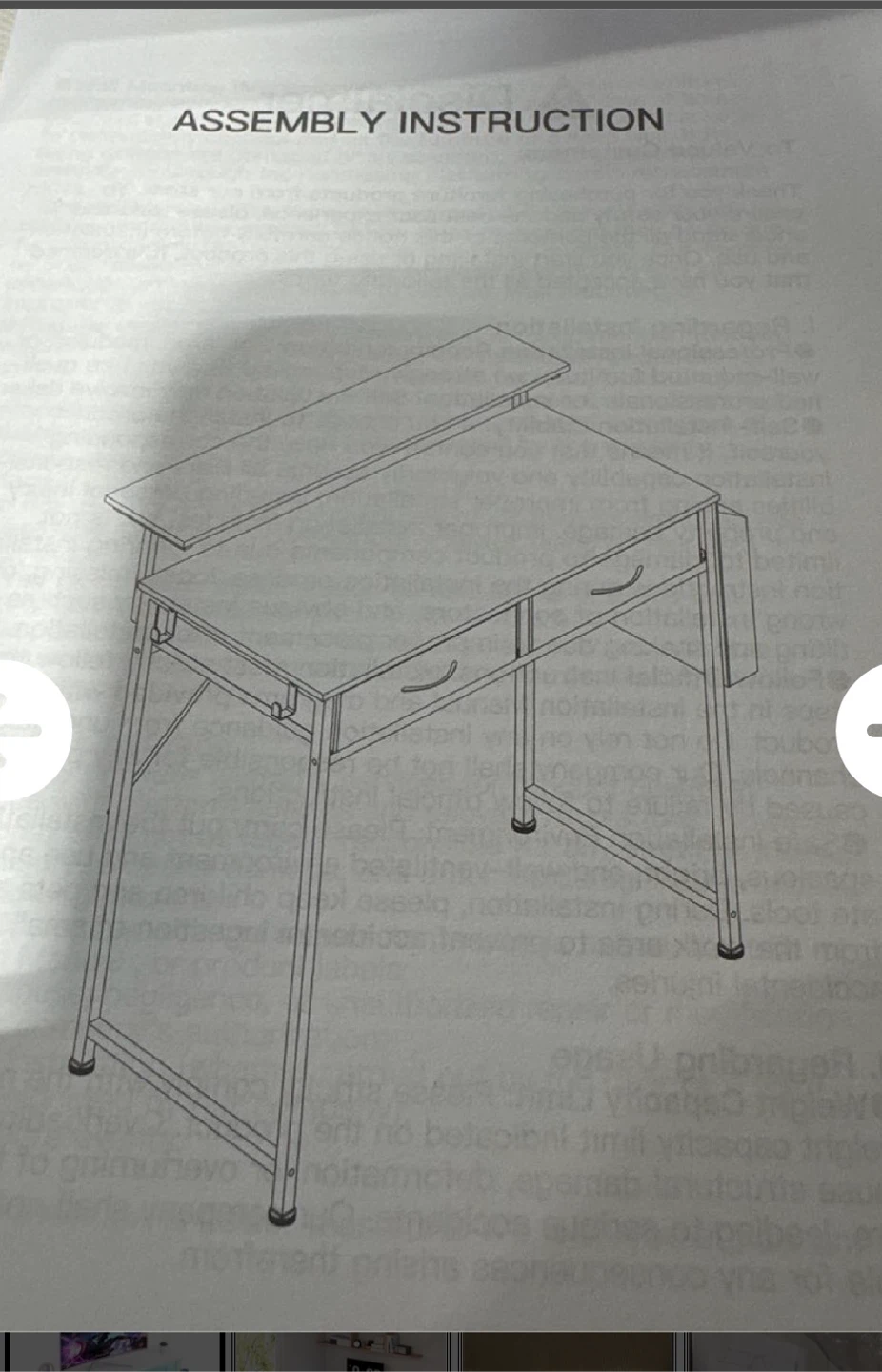 White Gaming Desk with LED Lights and Storage - photo 4