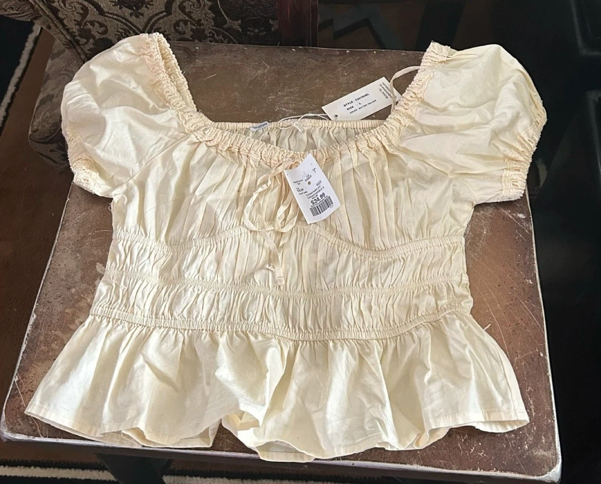 Sim & Sam light yellow top