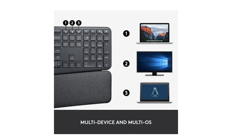 Logitech Ergo K860 Wireless Ergonomic Keyboard - photo 5