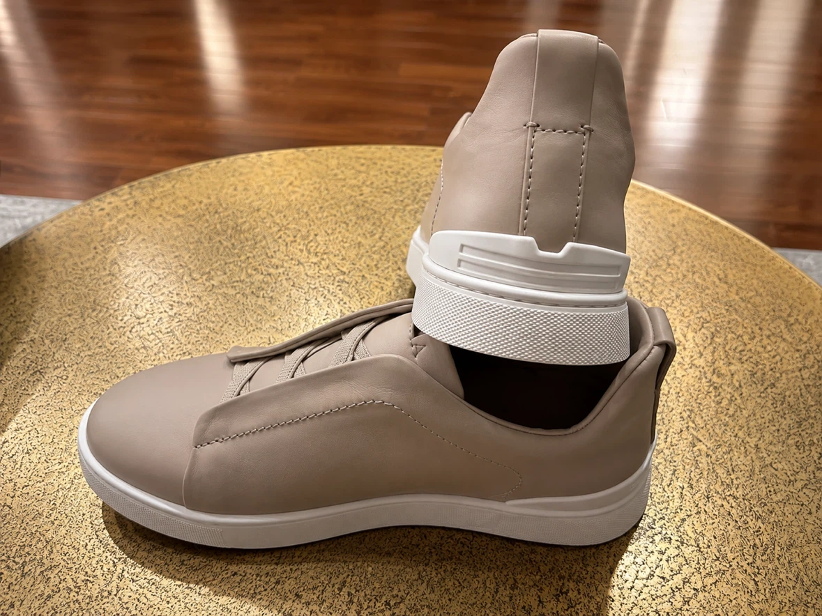 Men’s Luxury Sneakers – Beige/Taupe – Size 10 US - photo 3
