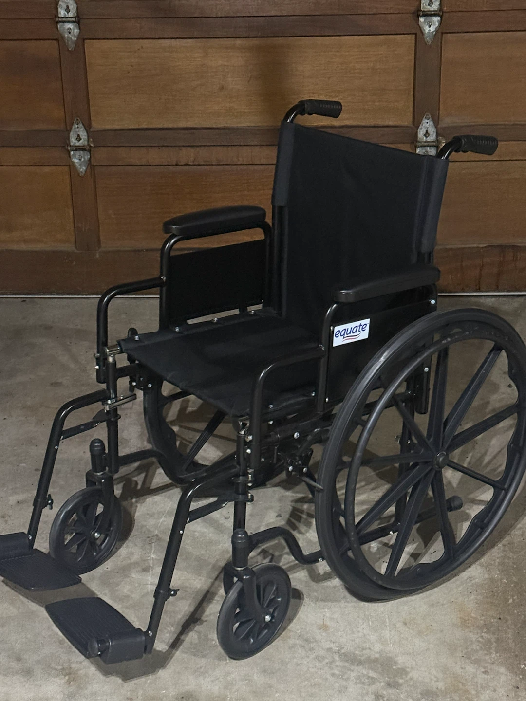 Equate Manual Wheelchair Black