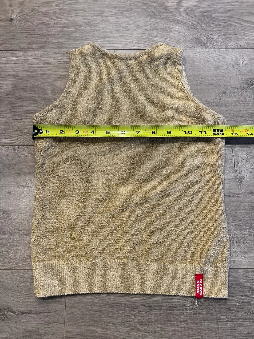 Miss Sixty Luxury Gold Sequin Knit Tank Top XS - photo 5