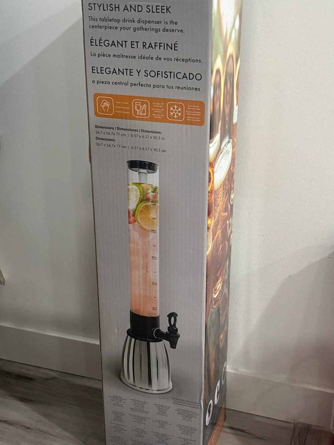 Tabletop Drink Dispenser - 77 cm Tall