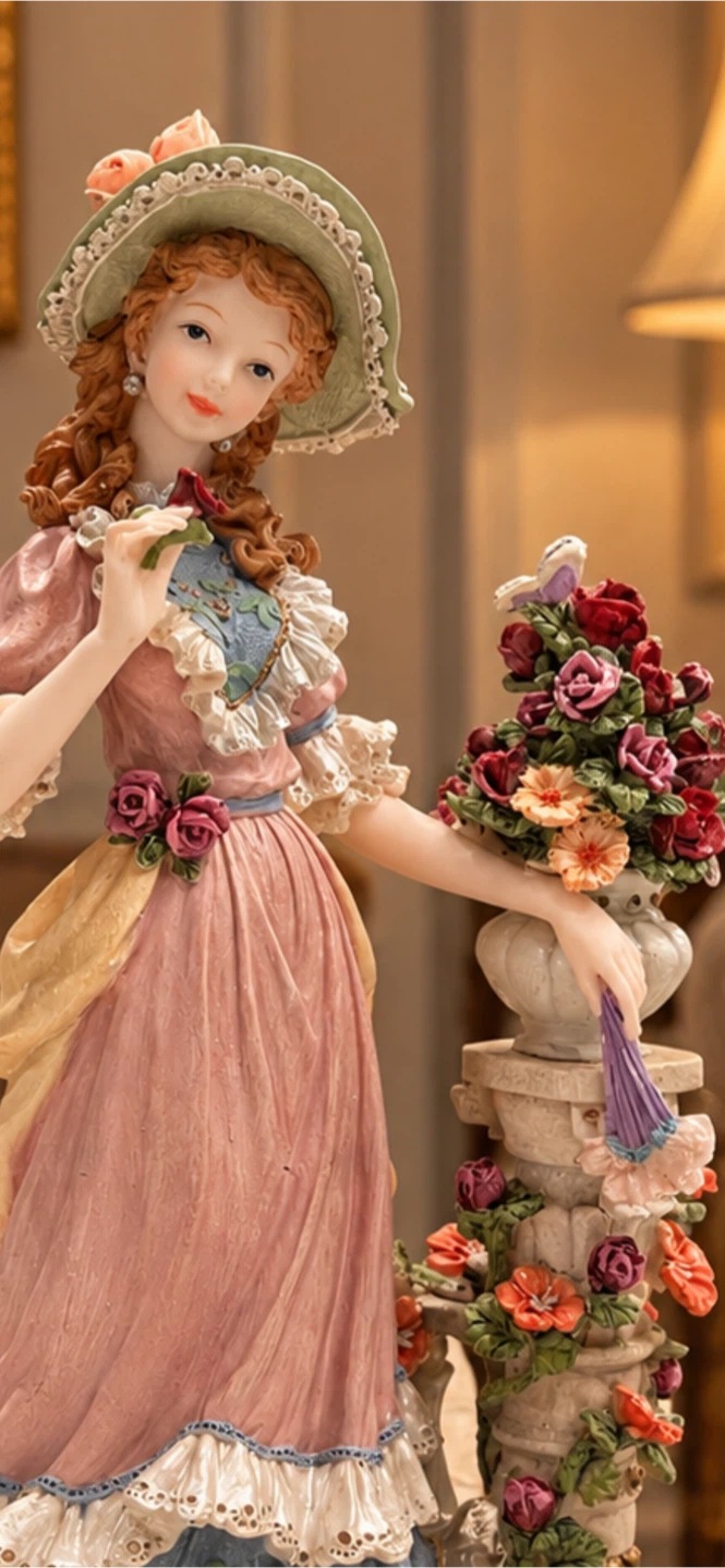 Adeline Collection Figurine of a Woman with Flowers - photo 2