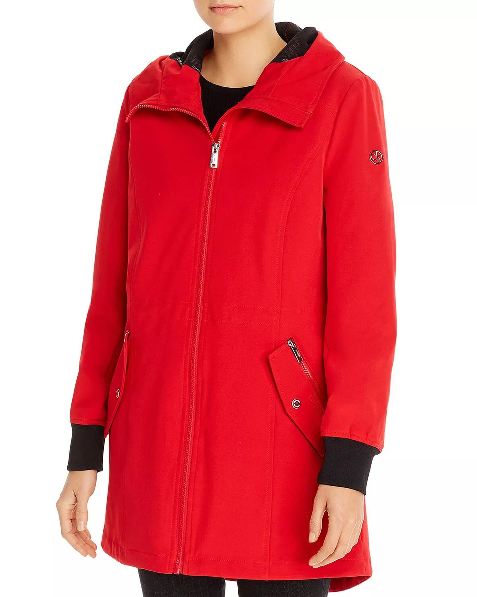 Calvin Klein Red Hooded Softshell Jacket - photo 2