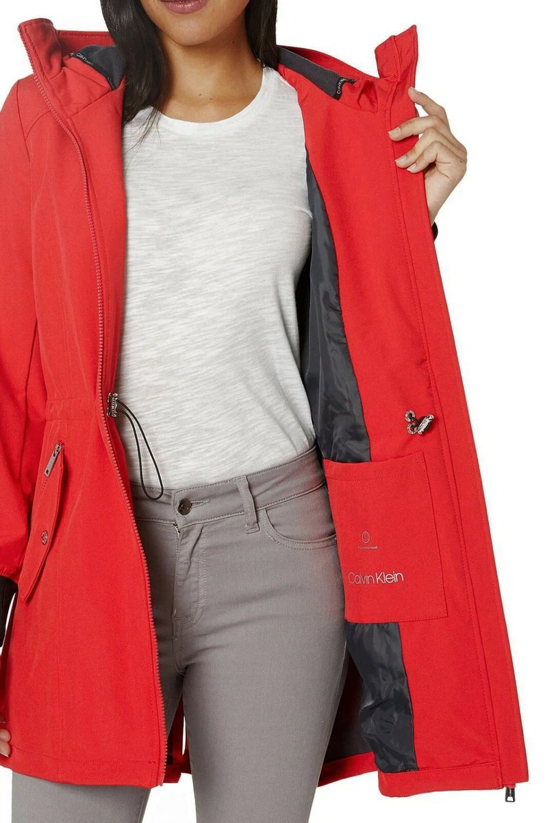 Calvin Klein Red Hooded Softshell Jacket - photo 3