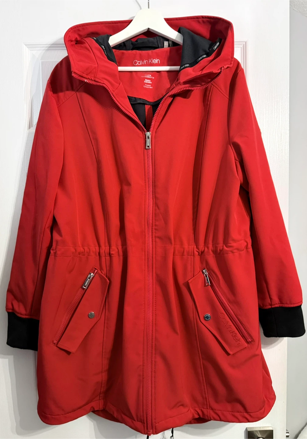Calvin Klein Red Hooded Softshell Jacket - photo 5