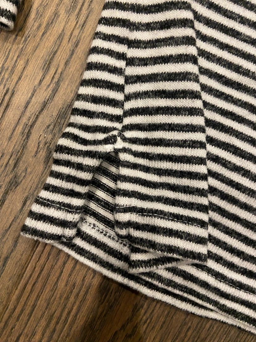 EUC: Lucky Brand Striped Cowl Neck Top - Size Small - photo 2