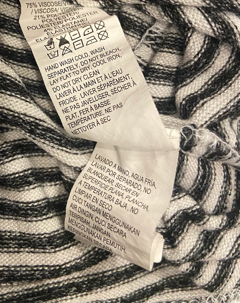 EUC: Lucky Brand Striped Cowl Neck Top - Size Small - photo 5