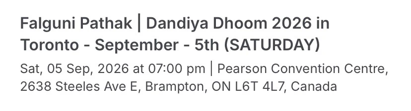 Falguni Pathak Dandiya/Garba event