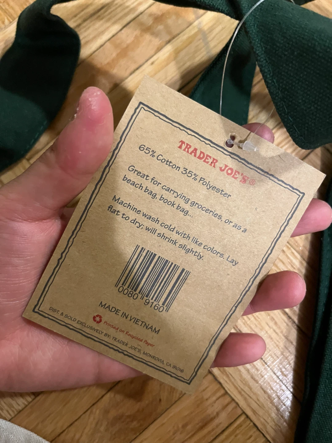 Trader Joe’s Reusable Canvas Tote Bag – New with Tag - photo 4