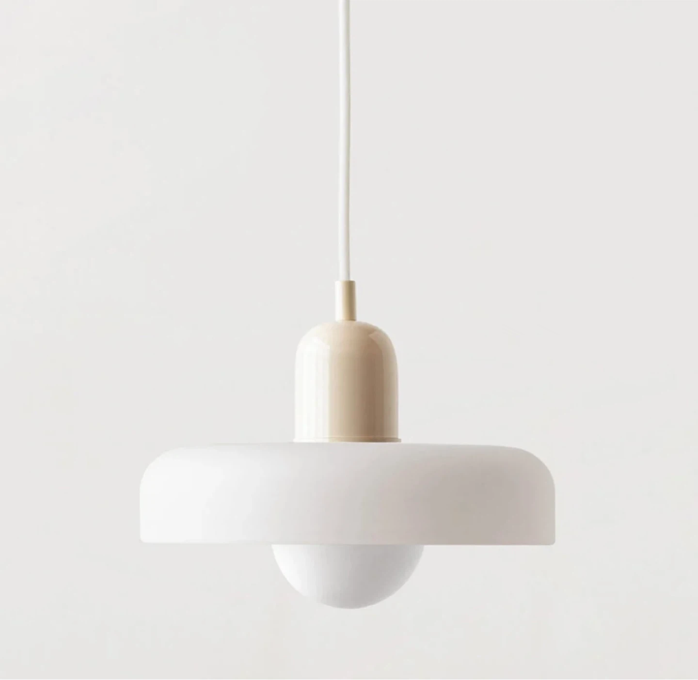 NEW! Italian Glass 70s Pendant Light - Vintage Elegance