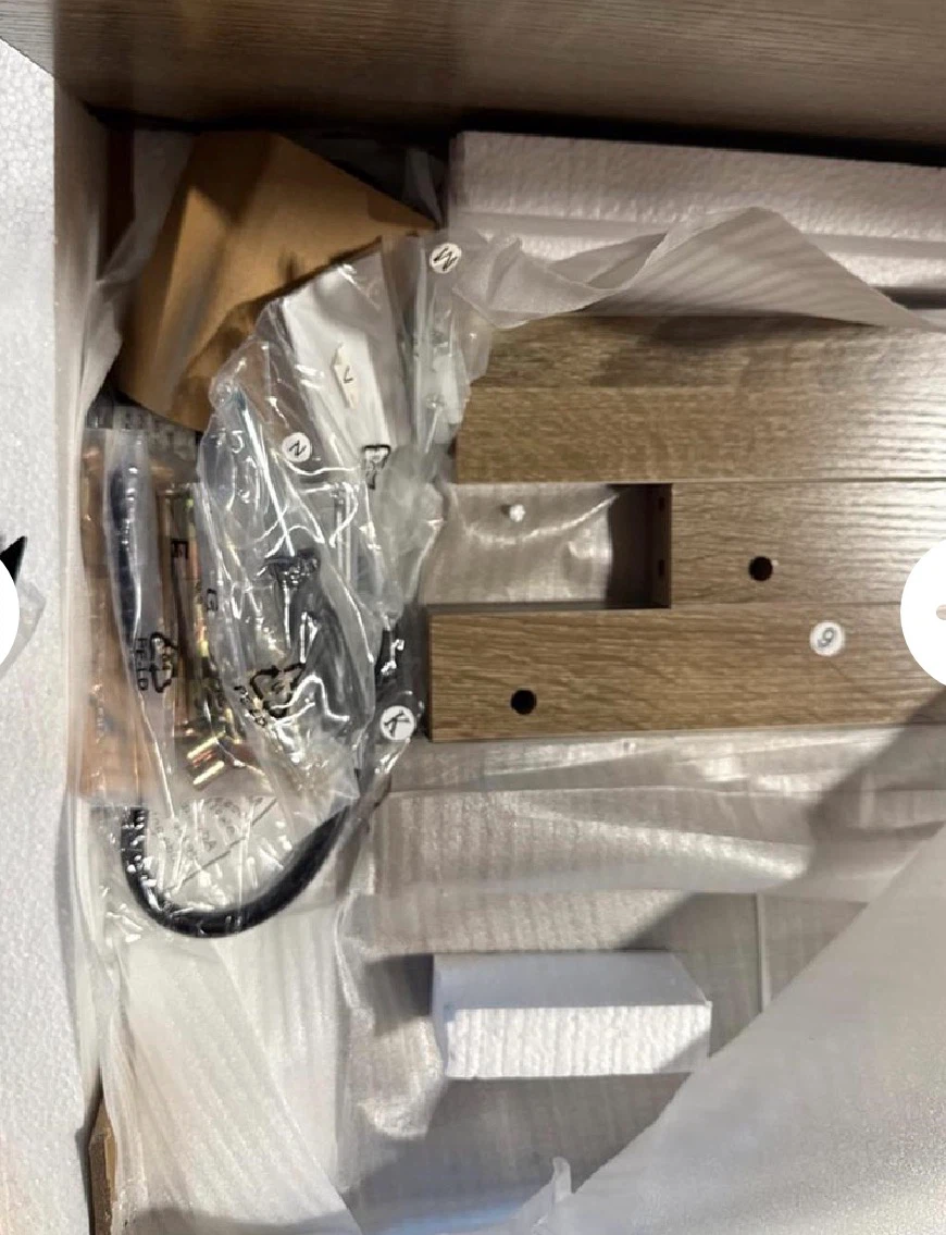EnHomee 32" Farmhouse Desk with Outlet - photo 3