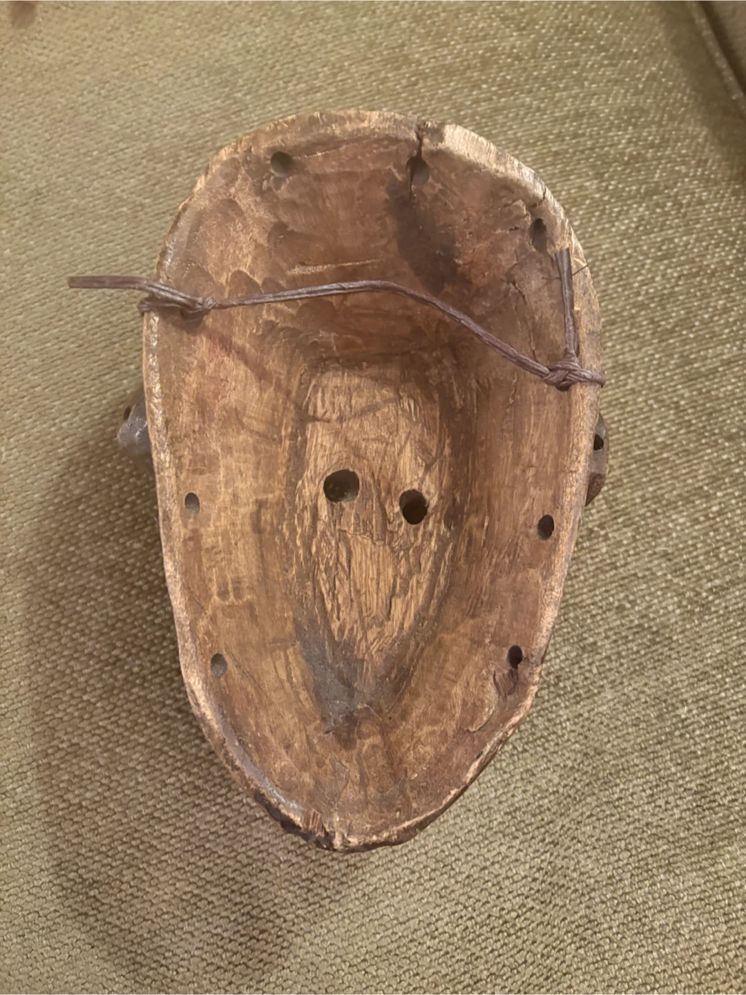 Wooden Lwala  Tribal Mask - photo 2