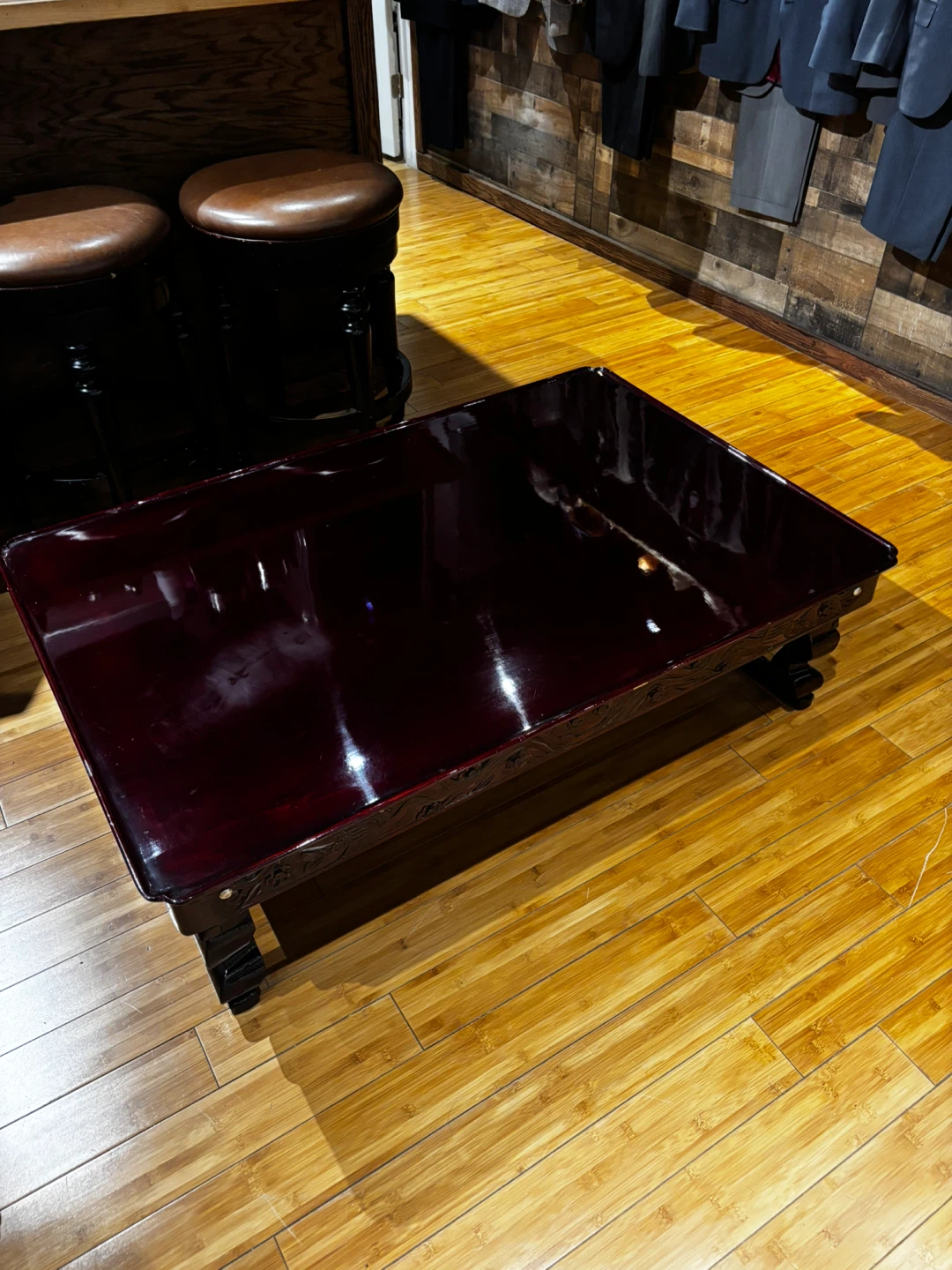 Antique dark red wood Korean Table - photo 4