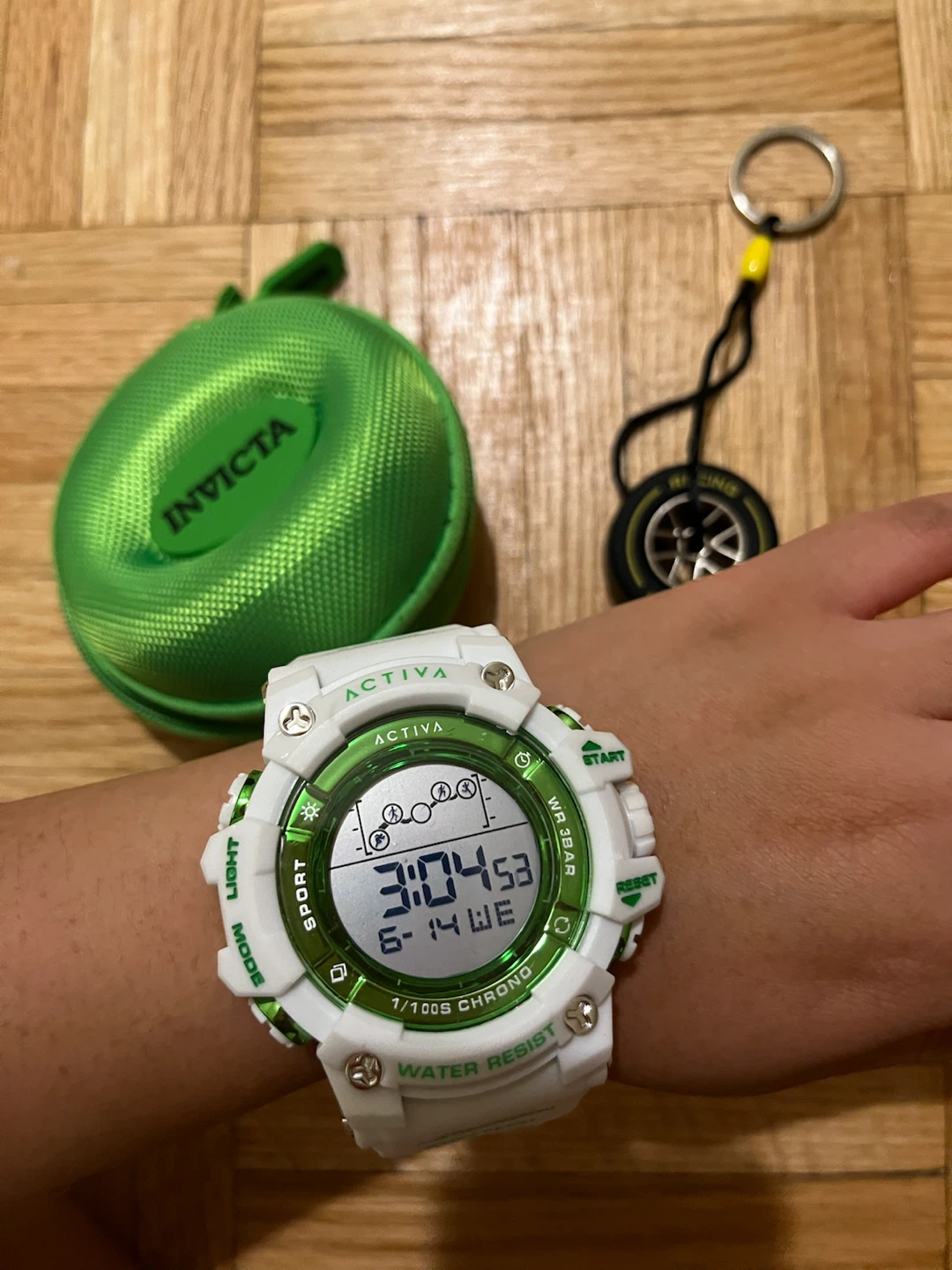 Invicta Activa White & Green Digital Sport Watch – New