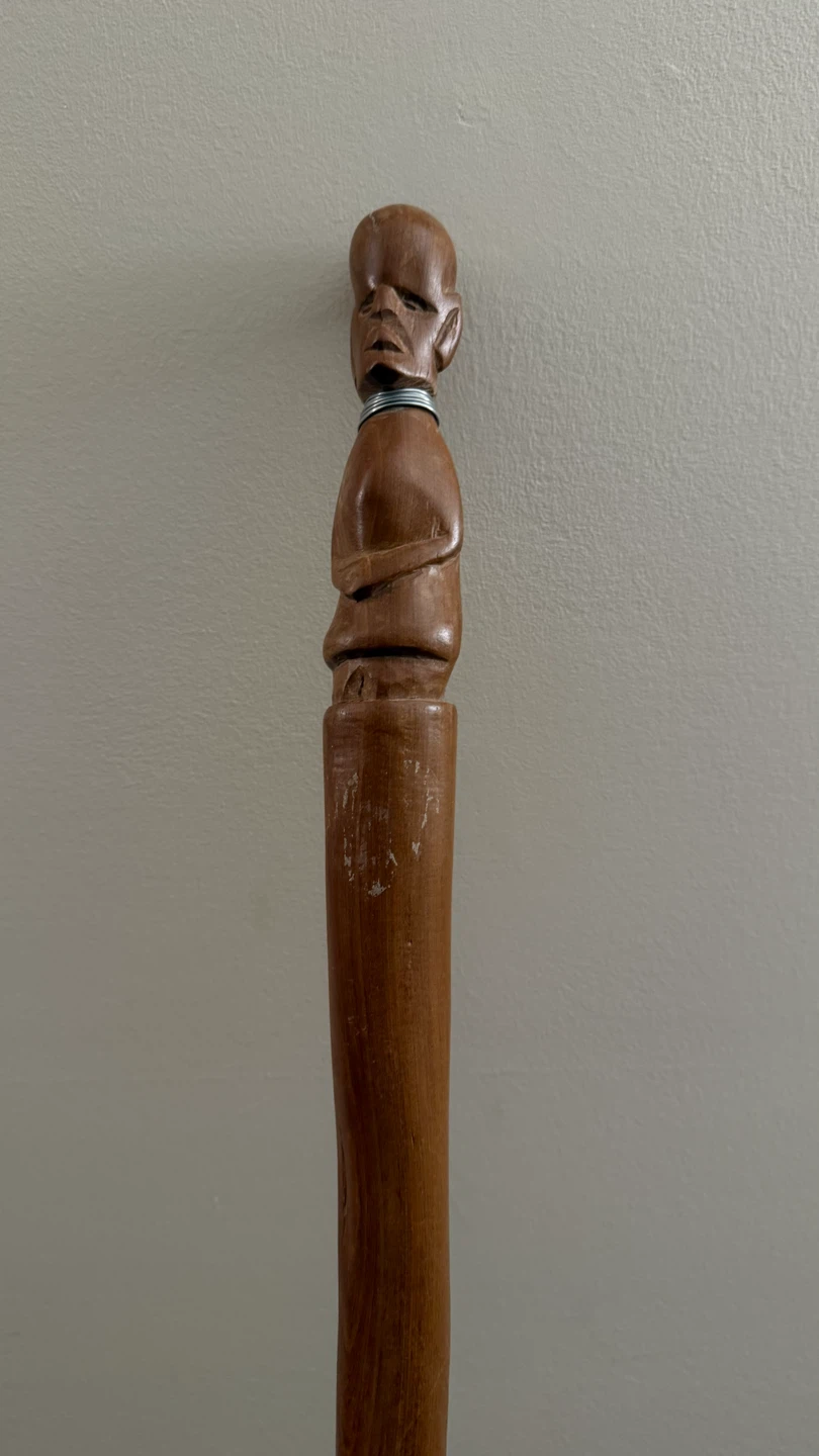 Hand-carved decorative wooden spear - photo 2